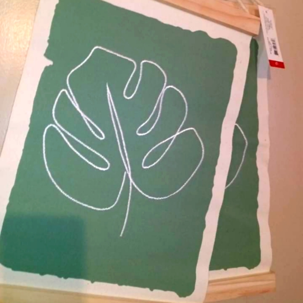 2. Piece leaf decor bundle only